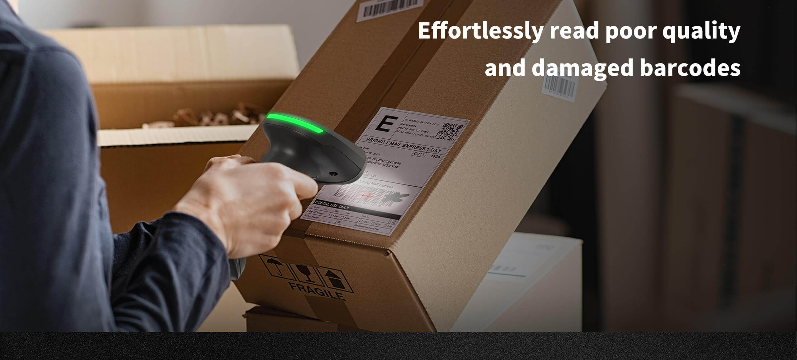barcode scanner reads poor quality and damaged barcodes